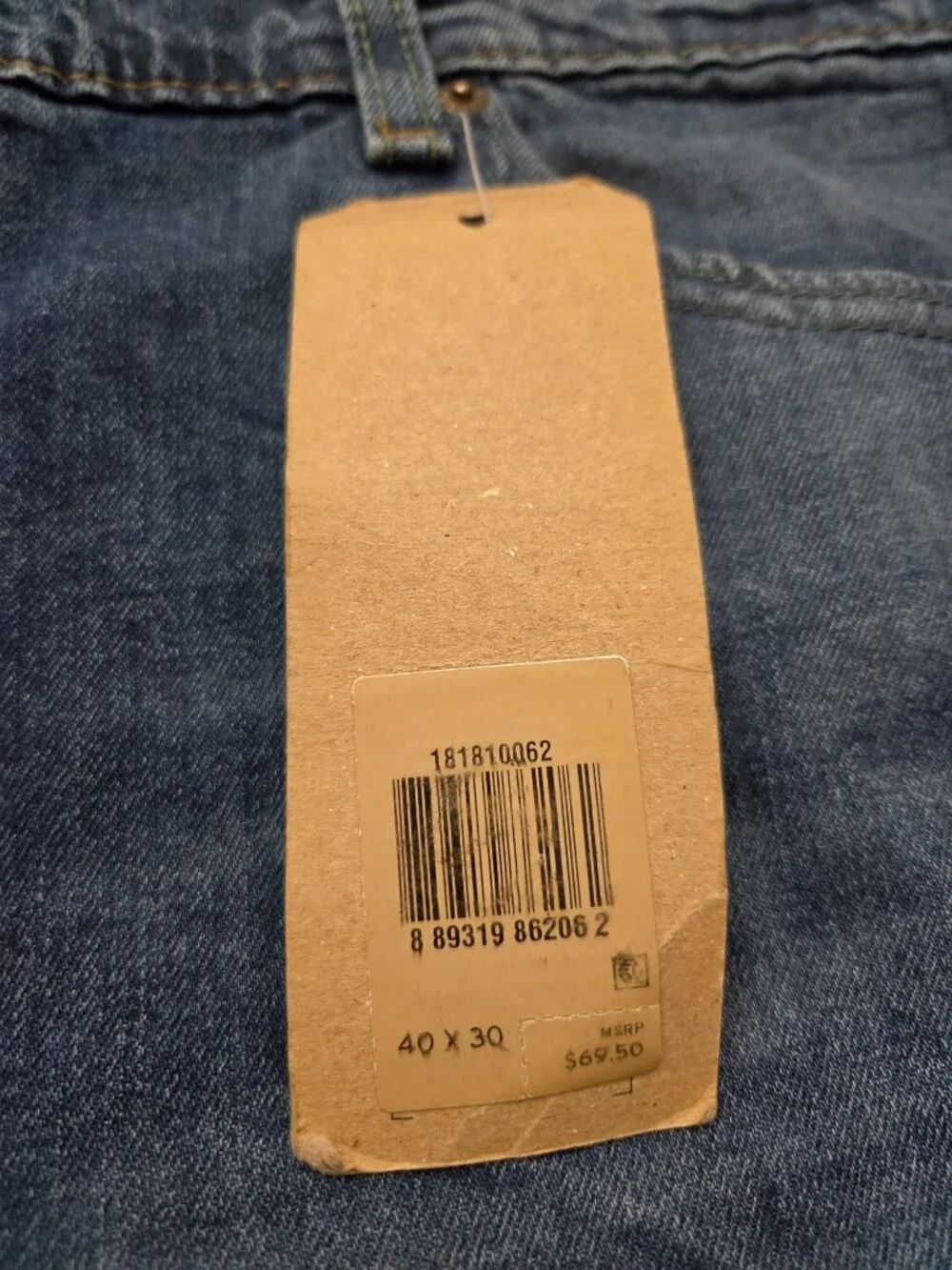 New with Tags Levi's 541 Jeans Men's Blue Denim Athletic Taper - 40w X 30L